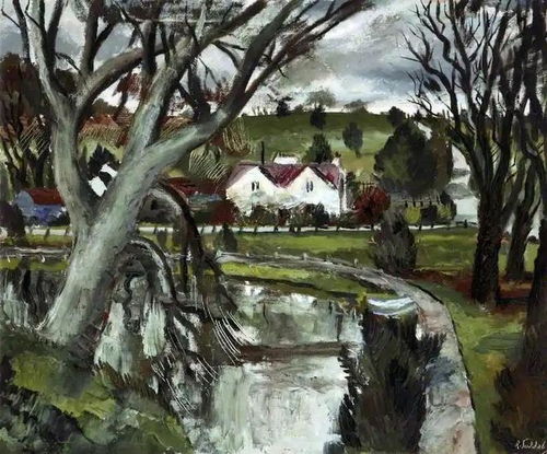 英國藝術家羅蘭·蘇達比的靜物與風景油畫 景觀藝術的靜謐與詩意